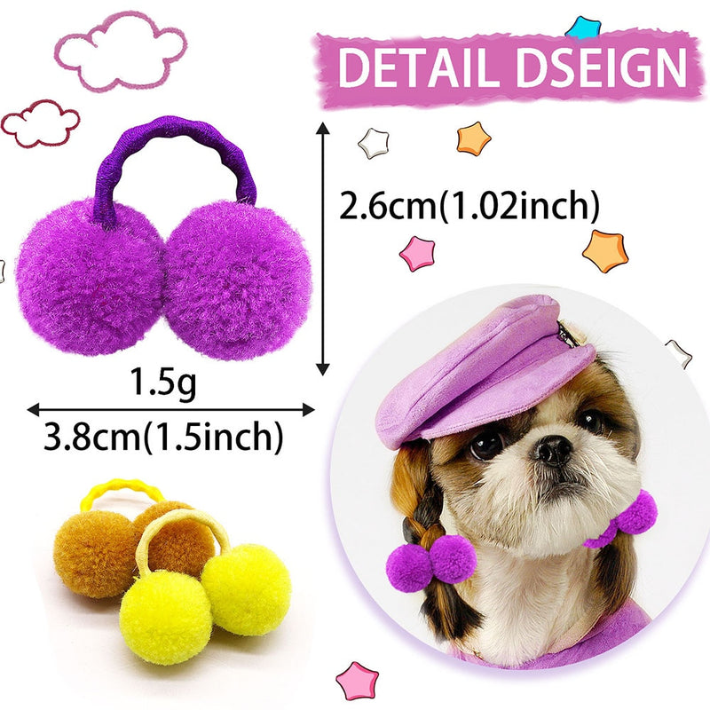 Pompom Enfeites para cães pequenos c/100 unid.