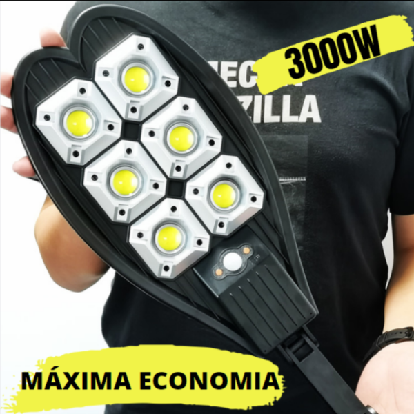 Refletor Solar LED Econômico 3000Watts com Sensor de Movimento + Frete Grátis