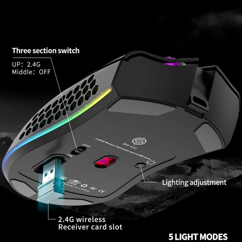 Mouse gamer RGB 3200 dpi