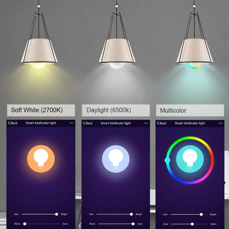 Lâmpada  RGB inteligente compatível com alexa, google assistent entre outros.