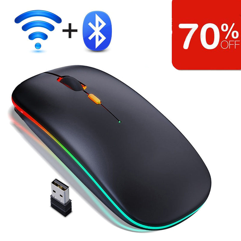 Mouse sem fio Recarregável Gamer 1.600 DPI USB/OregonMouse